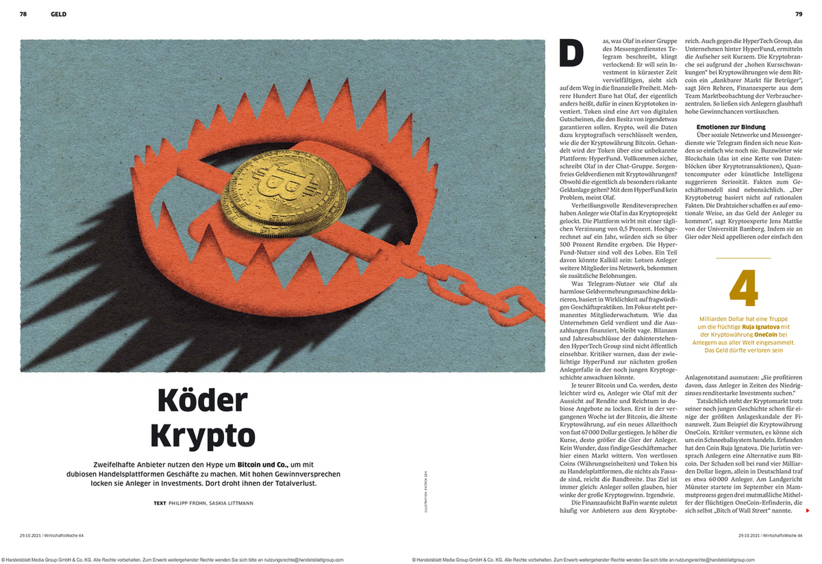 Mit Krypto auf Geldfang
