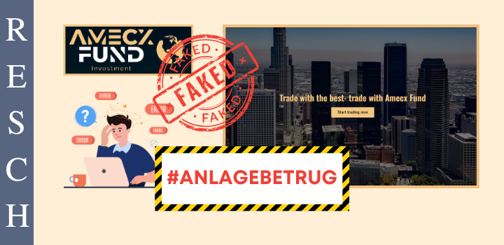 Amecx Fund, amecxfund.com:  Geschäftsmodell Fake-Trading, Krypto-Betrug 