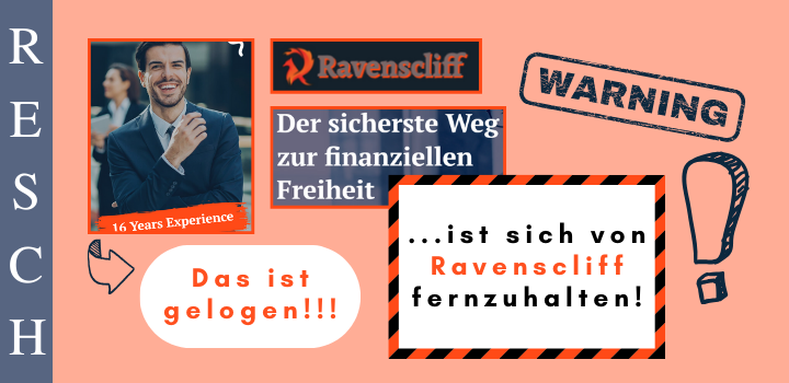 Ravenscliff Limited: Geschäftsmodell fake-Krypto-Trading, BTC & Co. Abzocke