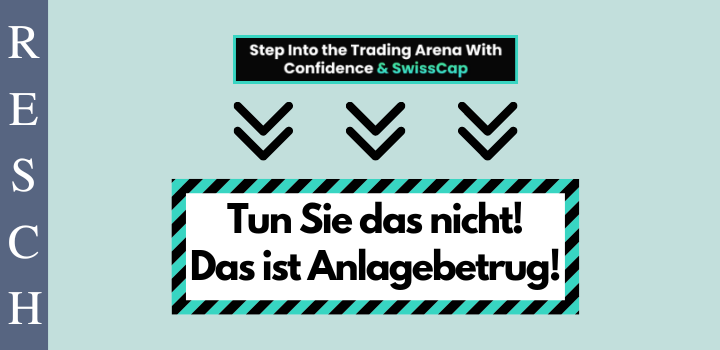 SwissCap:  Geschäftsmodell fake-Trading