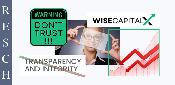 WisecapitalX: Geschäftsmodell fake-Krypto-Trading, Abzocke mit BTC & Co.