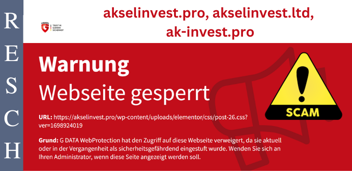 akselinvest.pro, akselinvest.ltd, ak-invest.pro – Anlagebetrug
