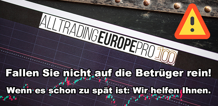 AllTradingEuropePro100: Geschäftsmodell fake-Trading, Betrug mit Kryptowährungen & Co.
