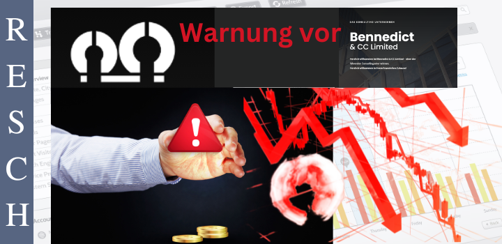 bennedict.uk und bennedict.org – Anlagebetrug