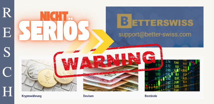better-swiss.com – Anlagebetrug