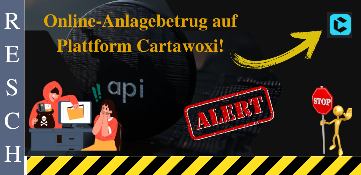 Cartawoxi: Geschäftsmodell Online-Trading Scam, Fake im Netz