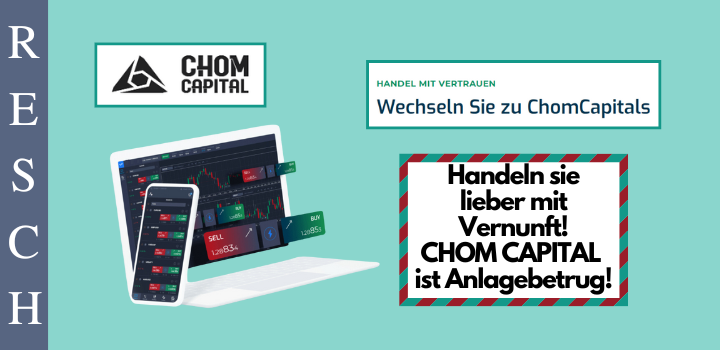 ChomCapitals:  Geschäftsmodell Trading-Betrug
