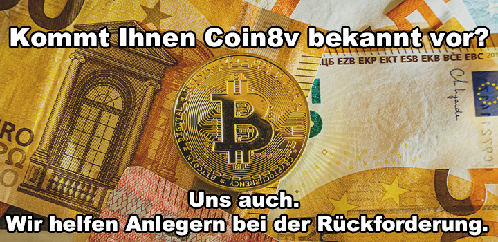 Coin8v: Geschäftsmodell fingiertes Trading