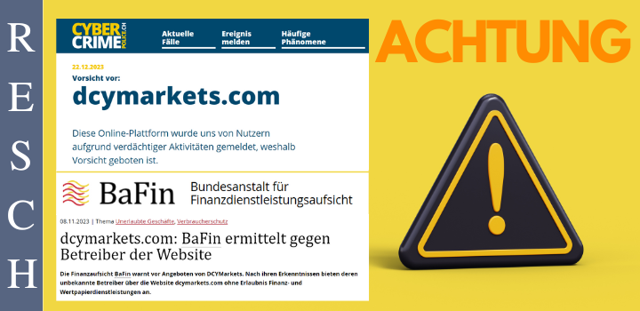 dcymarkets.com – Anlagebetrug