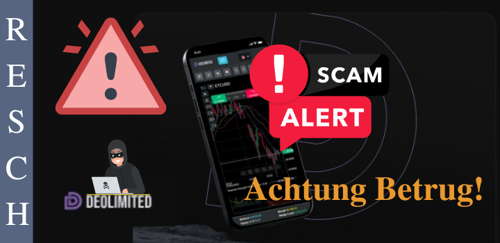 DEOLIMITED: Geschäftsmodell Online-Trading Betrug, Scam im Netz