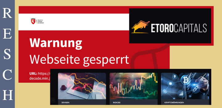 etorocapitals.com – Anlagebetrug