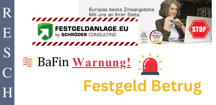 Festgeldanlage.eu - Festgeld Betrug