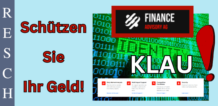 financeadvisoryag.com – Anlagebetrug