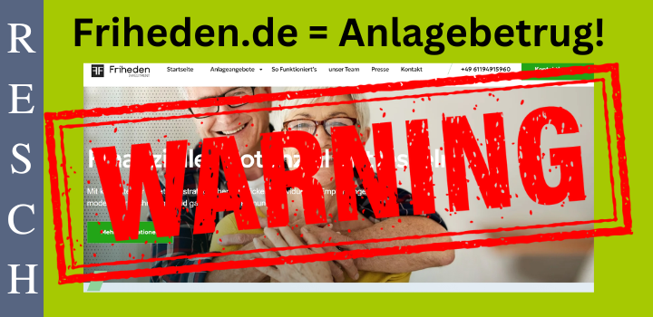 friheden.de – Anlagebetrug