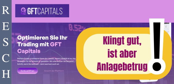 GFT Capitals: Geschäftsmodell: Trading, Kryptowährung & andere Fake-Anlagen!