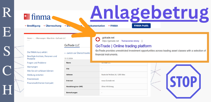 gotrade.net – Anlagebetrug