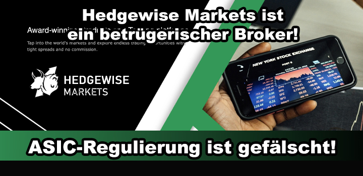 Hedgewise Markets: Geschäftsmodell Online-Trading Scam, Fake im Netz