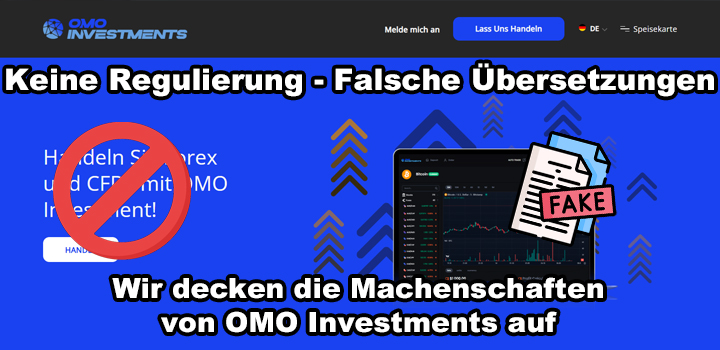 OMO Investments – Warnung vor Online-Betrug