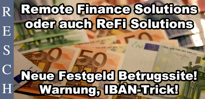 Remote Finance Solutions: Betrügerische Plattform!