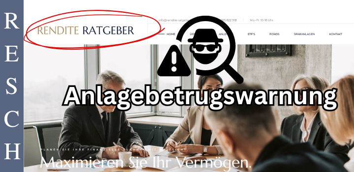 Rendite Ratgeber - Festgeld Betrugsmasche