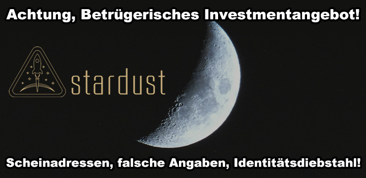 Stardust Ventures AG (CH) & Co. KG – Kapitalanlagebetrug!