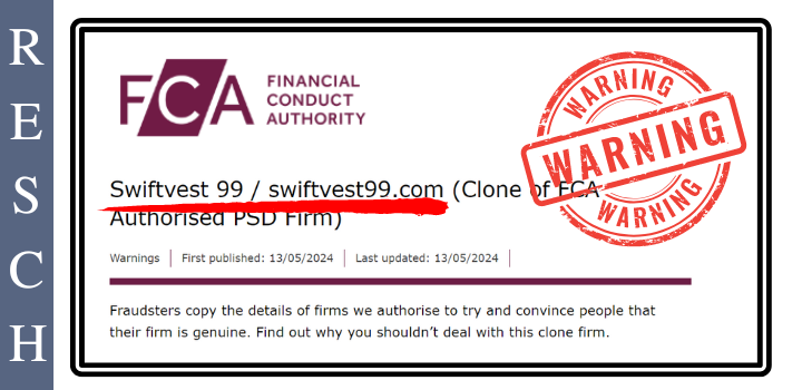 Swiftvest99.com – Anlagebetrug