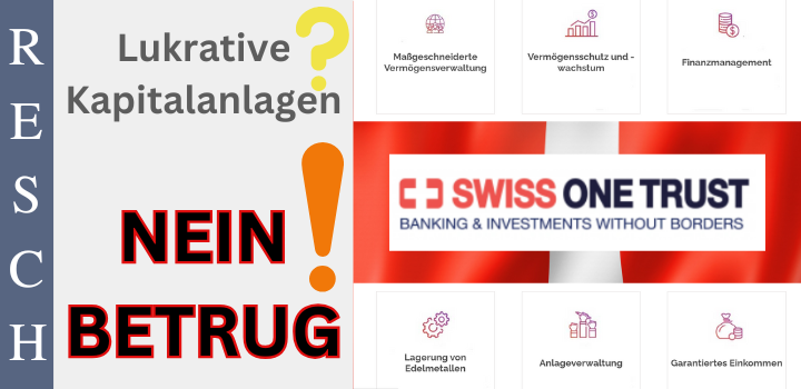 swissonetrust.com, login.swissonetrust.com – Anlagebetrug