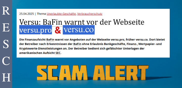 Versu – Anlagebetrug