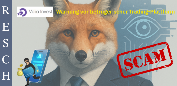 Volia Invest: Geschäftsmodell fake-Trading, Anlagebetrug und Identitätsklau 